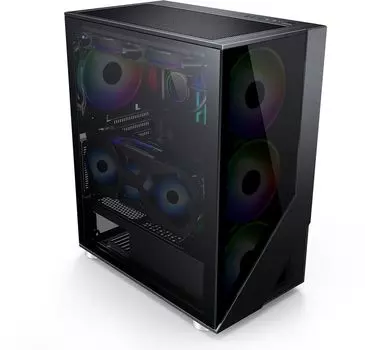 Корпус Formula V V-LINE 7713, ATX, Midi-Tower, USB 3.0, RGB подсветка, черный, без БП (V-LINE 7713B)