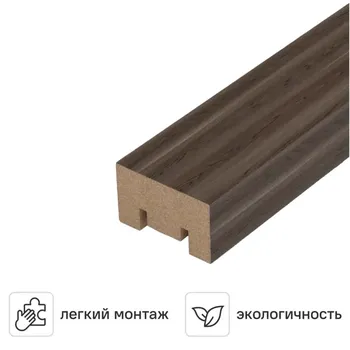 Рейка Stella Милана прямоугольник МДФ цвет орех браз 2700x30x20 мм