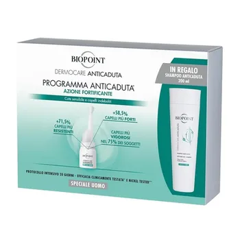 Dermocare Anti-Hair Loss для мужчин 20 ампул и шампунь 200 мл Biopoint
