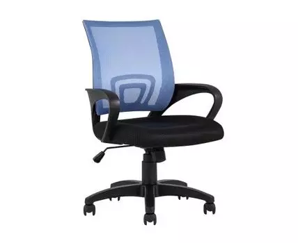 Кресло офисное TopChairs Simple голубое