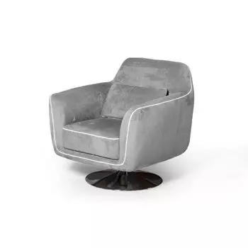 Кресло Marco, искусственная замша Breeze silver