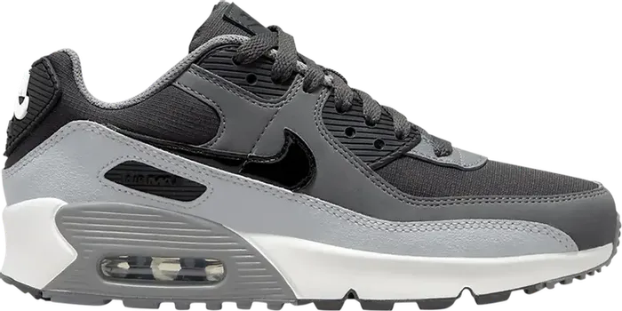 Кроссовки Nike Air Max 90 Leather GS 'Anthracite Dark Grey', серый