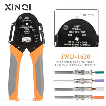 IWD-2630 IWISS Heavy Duty Connector Обжимные клещи Авиационные клещи для обжима контактов 0,05-0,128 мм 30-26AWG Четырехжильный вал с точечным давлением