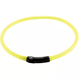 Шнурок светящийся на шею для собак Hunter Led Yukon лайм 20 – 70 см (1 шт)