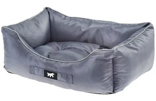 Софа для собак и кошек Ferplast Jazzy 80 водоотталкивающая ткань серая 78 х 56 х 22 см (1 шт)