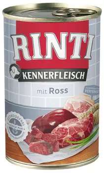 Rinti Kennerfleisch для взрослых собак с кониной (400 гр)