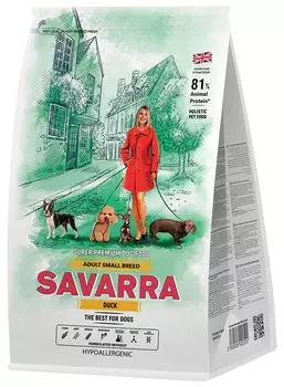 Savarra Adult Dog Small Breed для взрослых собак маленьких пород с уткой (6 кг)