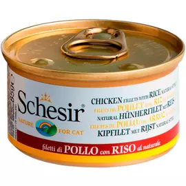 Schesir Cat Chicken &amp; Rice для взрослых кошек с цыпленком и рисом (85 гр х 14 шт)