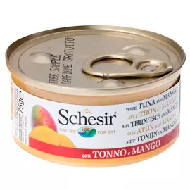 Schesir Cat Tuna &amp; Mango &amp; Rice для взрослых кошек с тунцом, манго и рисом (75 гр х 14 шт)