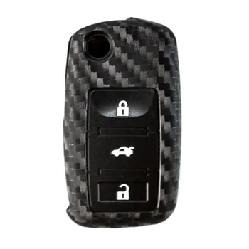 Чехол для автомобильного ключа для VW Volkswagen Passat B5 Polo T4 Golf4 Skoda Octavia A5 чёрный