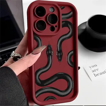 LZ5 Butterfly Black Gold Snake силиконовый чехол для телефона Infinix Smart9 Hot 40i Tecno Camon 20 Moto G22 G30 OnePlus Google Pixel 9 противоударный задний чехол Infinix Hot 30