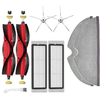 Аксессуары для пылесоса Xiaomi Roborock S5 Max S5 S50 S6 S6 Maxv, запасные части, роликовая щетка, крышка основной щетки, фильтр HEPA, тряпки для швабры Kit 8