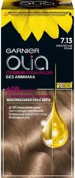 Крем-краска для волос Garnier Olia 7.13 Золотистый русый