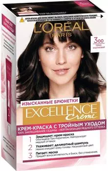 Крем-краска для волос Loreal Paris Excellence creme 300 Темно-каштановый
