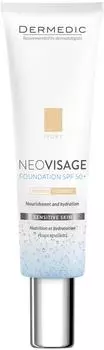 Крем-флюид для кожи Dermetic Neovisage тонирующий SPF 50+ Слоновая кость 30мл