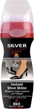 Крем-краска для обуви Silver Instant Shoe Shine черная 75мл
