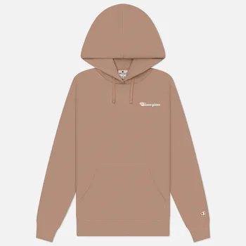 Женская толстовка Champion Light Power Small Logo Hoodie, цвет бежевый, размер L
