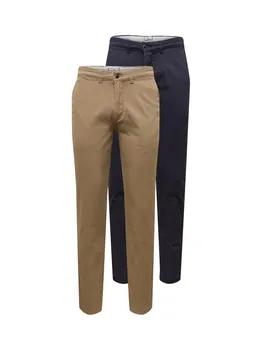 Брюки чинос JACK & JONES Slim fit Chino Pants JJIMacro JJDave, цвет beige/dark blue