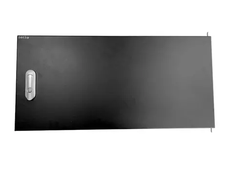 Дверь металлическая с ручкой Netko для WMA, DUO 12U (подходит к собранным, разобранным шкафам "A"), черная (N.FRTD-M.12U.65378.BK)