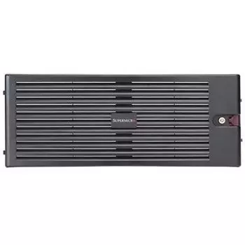 Дверца для лицевой панели SuperMicro MCP-210-84601-0B, 4U, Предотвращение несанкционированного доступа к серверу, черный (MCP-210-84601-0B)