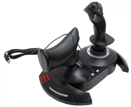 Джойстик Thrustmaster T-Flight Hotas X для PC, проводной, черный (2960703)