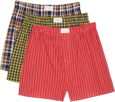 Тканые трусы-боксеры из хлопка Classics (3 шт.) Tommy Hilfiger, цвет Trout