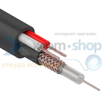 Кабель Rexant 01-4015 KBK-П- 2x0,75мм, 200м., черный OUTDOOR