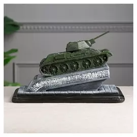 Копилка "Танк т-34-76", водная краска, гипс