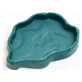 Кормушка для террариума, 21 х 8,5 х 2 см, бирюзовая