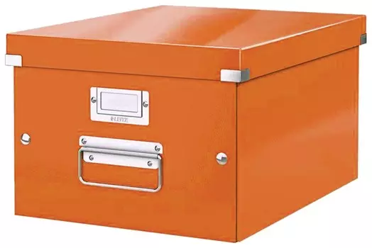 Короб архивный "Click &amp; Store" M, 200х280х370 мм, ламинированный картон, разборный