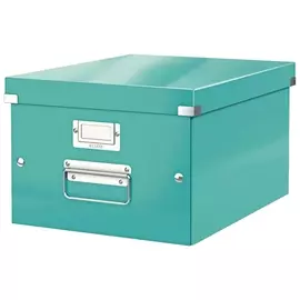 Короб архивный Leitz "Click &amp; Store" M, 200х280х370 мм, ламинированный картон, разборный, бирюзовый