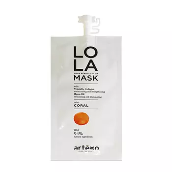 ARTEGO Маска оттеночная для волос, коралл / LO LA MASK Coral 20 мл