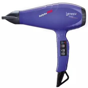 BABYLISS PRO Фен BaByliss Pro LUMINOSO+, фиолетовый, 2 насадки, 2100Вт