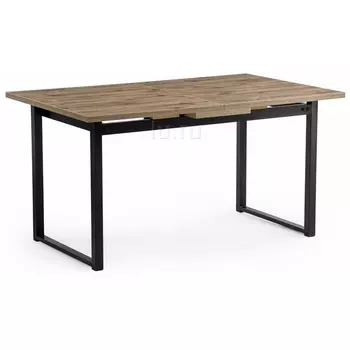 Стол Woodville Макта 140 дуб велингтон / черный матовый 453135