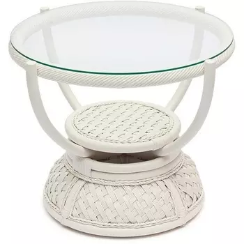 Столик кофейный ротанг, D60х50см, TCH (белый) Tetchair Andrea 10171