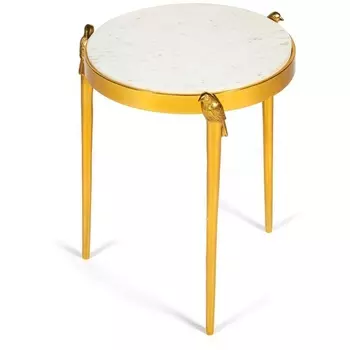 Столик кофейный BIRDY ( mod. ) золотой/gold (алюминиевый сплав/мрамор) Tetchair 113146 14090