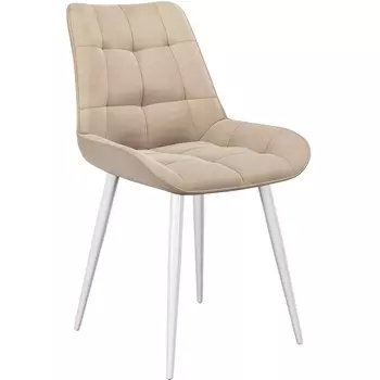 Стул 206М B03 BEIGE, ножки белые Dikline 00-00062223