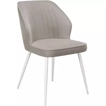 Стул 222М B03 BEIGE, ножки белые Dikline 00-00063424