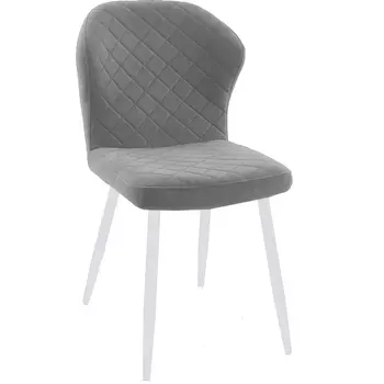 Стул 239М B22 GREY, ножки белые Dikline 00-00063231