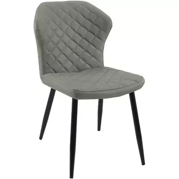 Стул 239М кож/зам GREY, ножки черные Dikline 00-00063470