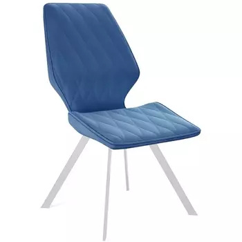Стул 242M B8 BLUE/ ножки белые Dikline 00-00062057