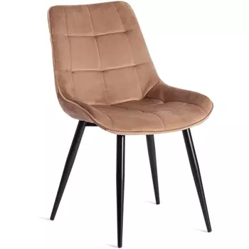 Стул ABRUZZO ( mod. 8060 ) / 1 шт. в упаковке (Металл,Вельвет /Коричневый,Черный ) Tetchair