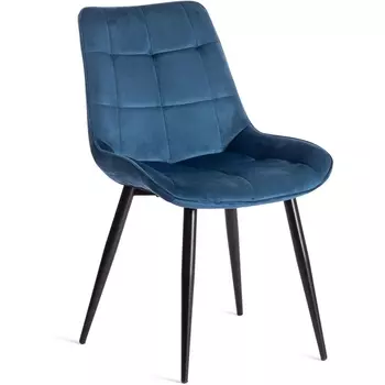Стул ABRUZZO ( mod. 8060 ) / 1 шт. в упаковке (Металл,Вельвет /Синий,Черный ) Tetchair
