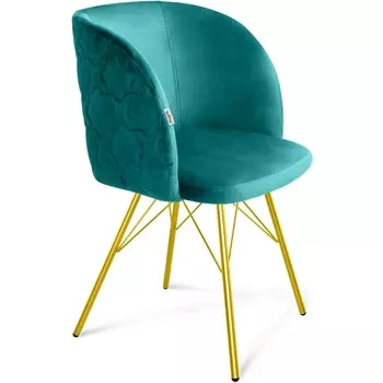 Стул альпийский бирюзовый/золото Sheffilton SHT-ST33-1/S37 9963415502