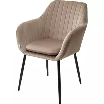 Стул ALABAMA BLUVEL-40 BEIGE, велюр / черный каркас М-City M-City