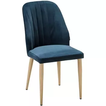 Стул Alen Diag blue/нат.дуб R-Home арт.410127161h_Diag blue_н.дуб