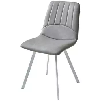 Стул RU-07 серая сталь/ белый каркас M-City Ashton 628M03807