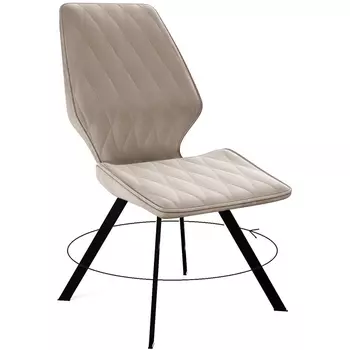 Стул B03 BEIGE поворотный/ ножки черные Dikline 00-00062071