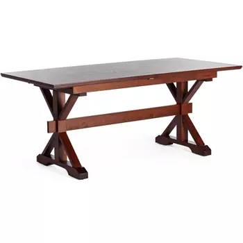 Стол (mod. T-404E) Темный орех (HN GLAZE) (дерево гевея, МДФ) Tetchair 113731 15125
