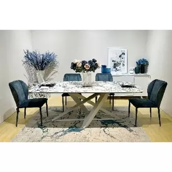 Стол VICENZA 220 BULGARI WHITE, керамика / белый М-City M-City